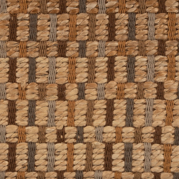 Homeroots 9' X 12' Tan Classic Interwoven Area Rug  Jute 395100
