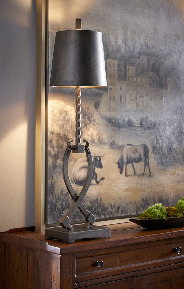 Wildwood Chateau Original Oil On Canvas, Antique Gold Framed 62.5X50.5-Inches Statement Landscape For Interiors 395101