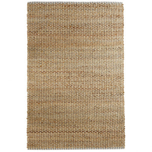Homeroots 9' X 12' Natural Hand Woven Area Rug  Jute 395112