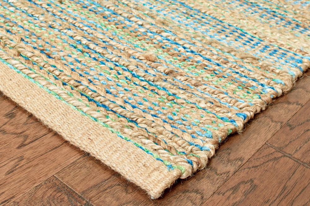 Homeroots 8' X 10' Multitoned Braided Jute Area Rug  Jute 395114