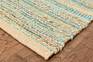 Homeroots 8' X 10' Multitoned Braided Jute Area Rug  Jute 395114