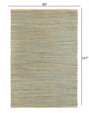 Homeroots 8' X 10' Multitoned Braided Jute Area Rug  Jute 395114