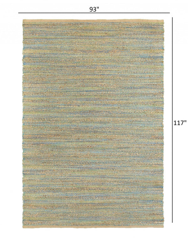 Homeroots 8' X 10' Multitoned Braided Jute Area Rug  Jute 395114