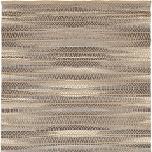 Homeroots 9' X 12' Gray And Tan Striated Runner Rug  Jute 395135