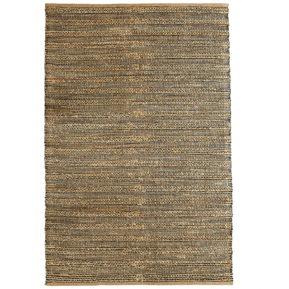 Homeroots 5' X 8' Natural Hand Woven Area Rug  Jute 395136