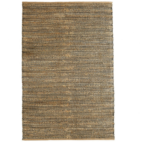 Homeroots 5' X 8' Natural Hand Woven Area Rug  Jute 395136