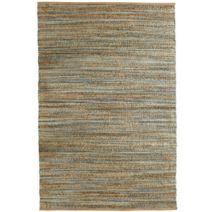 Homeroots 8' X 10' Natural Hand Woven Area Rug  Jute 395139