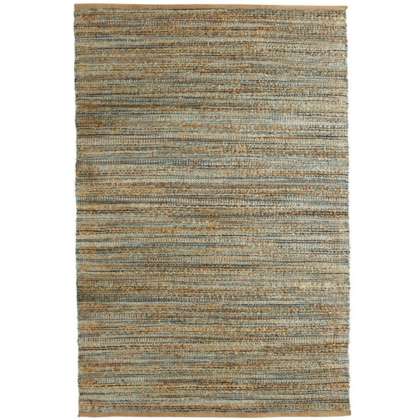 Homeroots 8' X 10' Natural Hand Woven Area Rug  Jute 395139