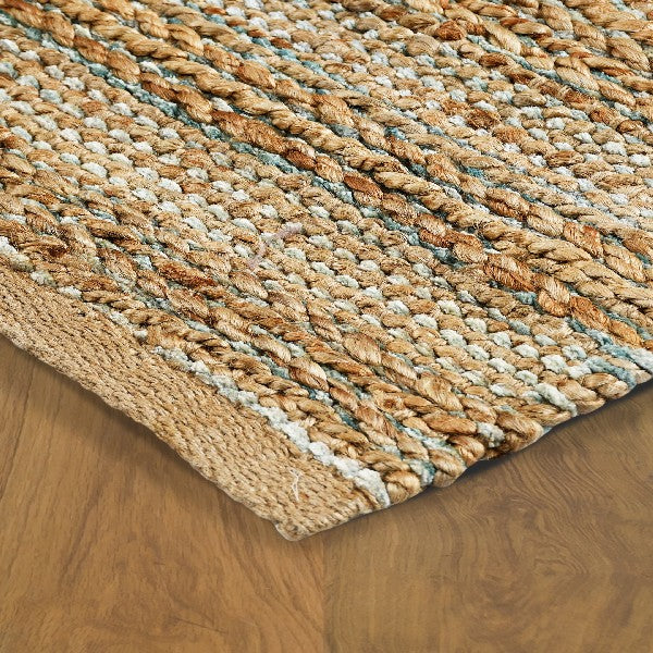 Homeroots 9' X 12' Natural Hand Woven Area Rug  Jute 395140