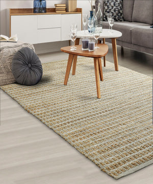 Homeroots 5' Hand Woven Area Rug - Unique Artisan Crafted Design For Warmth And Elegance In Any Room 5' X 8' Jute 395141