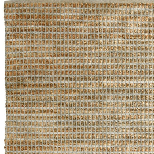 Homeroots 5' Hand Woven Area Rug - Unique Artisan Crafted Design For Warmth And Elegance In Any Room 8' X 10' Jute 395142