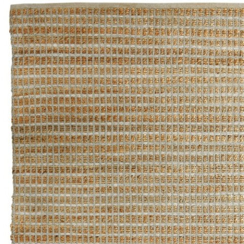 Homeroots 5' Hand Woven Area Rug - Unique Artisan Crafted Design For Warmth And Elegance In Any Room 9' X 12' Jute 395143