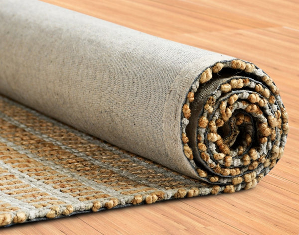 Homeroots 5' Hand Woven Area Rug - Unique Artisan Crafted Design For Warmth And Elegance In Any Room 9' X 12' Jute 395143