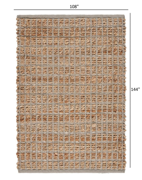 Homeroots 5' Hand Woven Area Rug - Unique Artisan Crafted Design For Warmth And Elegance In Any Room 9' X 12' Jute 395143