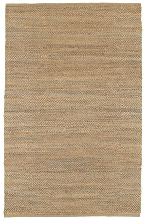 Homeroots 5' X 8' Natural Hand Woven Area Rug  Jute 395144