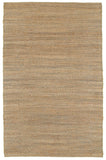 Homeroots 5' X 8' Natural Hand Woven Area Rug  Jute 395144