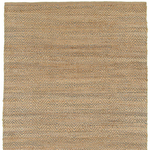 Homeroots 9' X 12' Tan And Gray Boho Chic Area Rug  Jute 395146