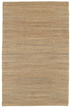 Homeroots 9' X 12' Tan And Gray Boho Chic Area Rug  Jute 395146
