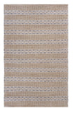 Homeroots 9' X 12' Tan And Gray Detailed Stripes Area Rug  Jute 395155