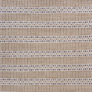 Homeroots 9' X 12' Tan And Gray Detailed Stripes Area Rug  Jute 395155