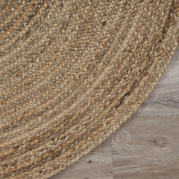 Homeroots 9’ Brown Oval Shaped Jute Area Rug  Jute 395177