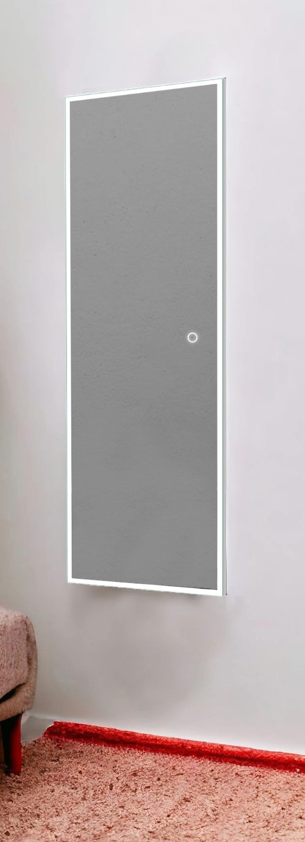 Homeroots Clear Unframed Full Length Hanging Mirror  Glass 395188