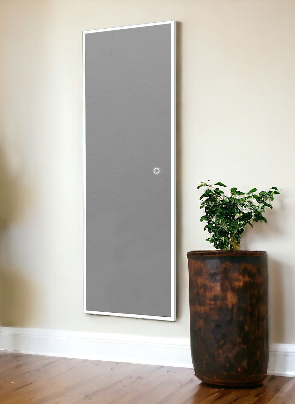 Homeroots Clear Unframed Full Length Hanging Mirror  Glass 395188