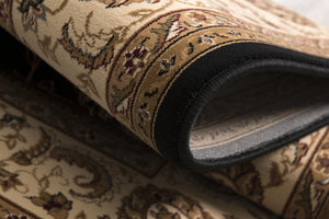 Homeroots 8' Runner Black And Ivory Oriental Power Loom Runner Rug  Olefin 395202