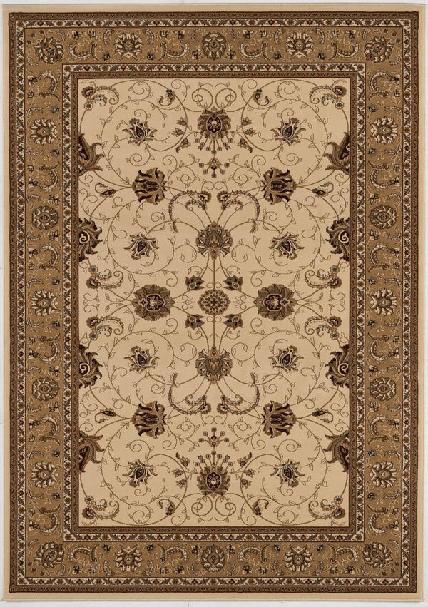 Homeroots 8' X 11' Beige And Ivory Oriental Power Loom Area Rug  Olefin 395237
