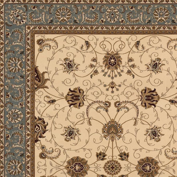HomeRoots 10' Durable Blue and Ivory Oriental Runner Rug for Hallways – Timeless Style and Lasting Comfort 7x10 395280