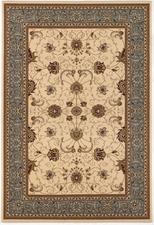 HomeRoots 10' Durable Blue and Ivory Oriental Runner Rug for Hallways – Timeless Style and Lasting Comfort 8x11 395282