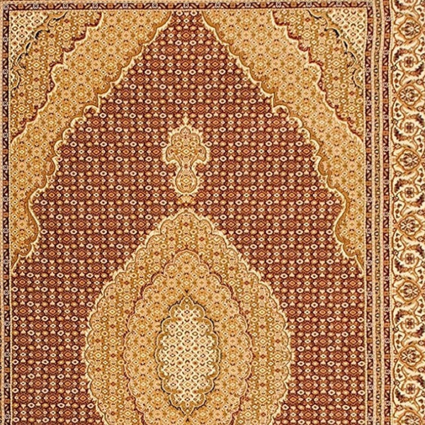 HomeRoots 10' Abstract Red and Beige Oriental Runner Rug - Durable, Low-Maintenance, Perfect for Hallways 2x15 395309