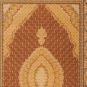 HomeRoots 10' Abstract Red and Beige Oriental Runner Rug - Durable, Low-Maintenance, Perfect for Hallways 3x15 395318