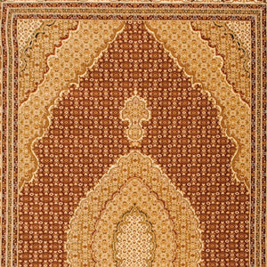 HomeRoots 10' Abstract Red and Beige Oriental Runner Rug - Durable, Low-Maintenance, Perfect for Hallways 3x20 395319