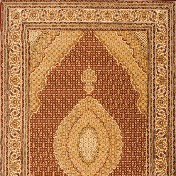 HomeRoots 10' Abstract Red and Beige Oriental Runner Rug - Durable, Low-Maintenance, Perfect for Hallways 3x20 395319