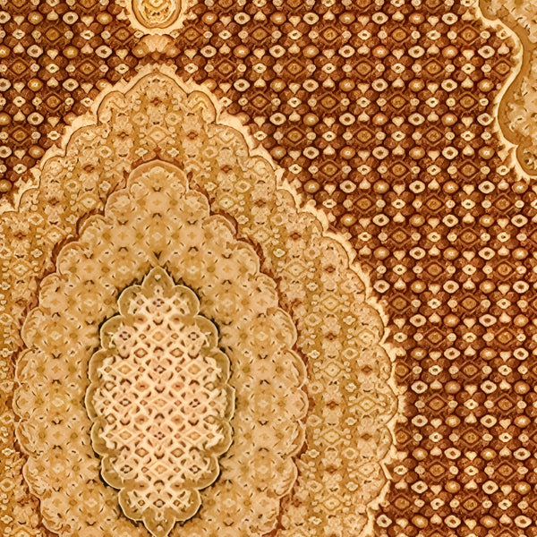 Homeroots 5' Red Round Oriental Power Loom Area Rug  Olefin 395324