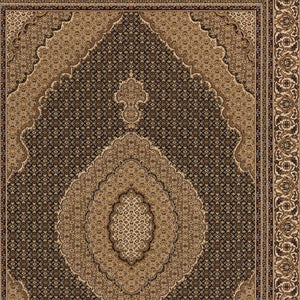 HomeRoots 10' Elegant Beige and Black Medallion Runner Rug - Perfect for Hallways, Durable and Stylish! 8x11 395351