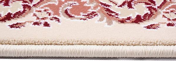 Homeroots 8' X 11' Orange And Ivory Oriental Power Loom Area Rug  Olefin 395421