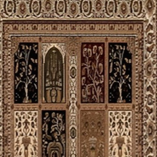 HomeRoots 10' Elegant Beige and Black Oriental Runner Rug for Hallways, Kitchens, and Entryways – Durable Design 2x10 395428