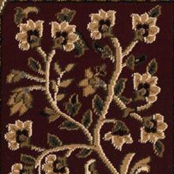 HomeRoots 10' Elegant Beige and Black Oriental Runner Rug for Hallways, Kitchens, and Entryways – Durable Design 5x8 395447