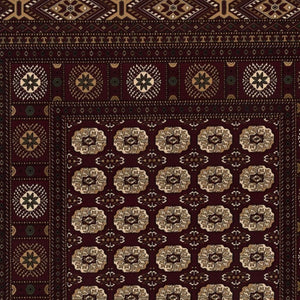 HomeRoots 10' Red and Ivory Floral Medallion Runner Rug - Elegant Design, Durable Olefin for Timeless Style 2x13 395453