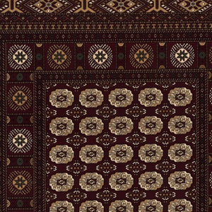 HomeRoots 10' Red and Ivory Floral Medallion Runner Rug - Elegant Design, Durable Olefin for Timeless Style 2x15 395454
