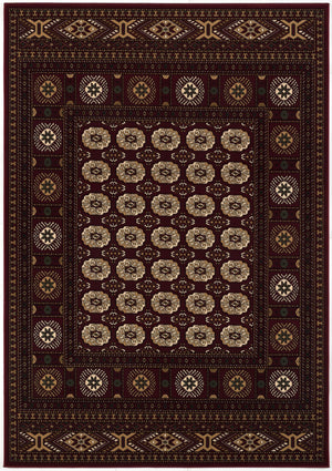 Homeroots 15' Runner Red And Ivory Floral Medallion Power Loom Runner Rug  Olefin 395463