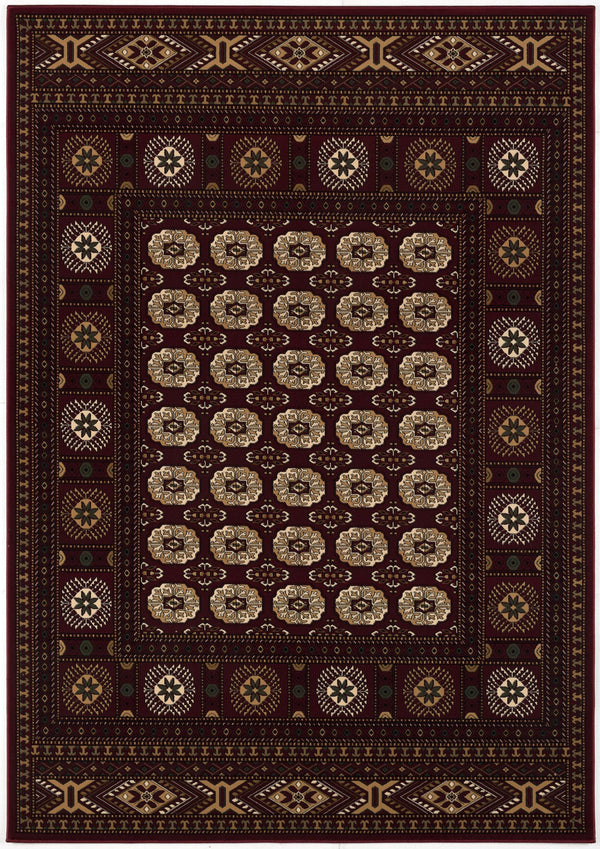 Homeroots 15' Runner Red And Ivory Floral Medallion Power Loom Runner Rug  Olefin 395463