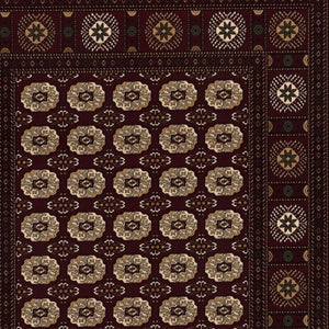 HomeRoots 10' Red and Ivory Floral Medallion Runner Rug - Elegant Design, Durable Olefin for Timeless Style 8x11 395473