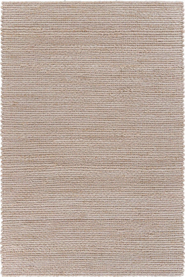 Homeroots 5' X 8' Natural Bleached Contemporary Area Rug  Jute 395484
