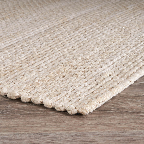 Homeroots 8' X 10' Natural Bleached Contemporary Area Rug  Jute 395485