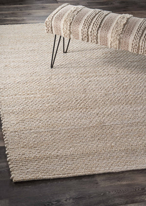 Homeroots 8' X 10' Natural Bleached Contemporary Area Rug  Jute 395485