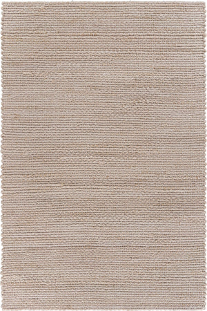 Homeroots 9' X 12' Natural Bleached Contemporary Area Rug  Jute 395486