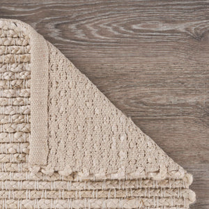 Homeroots 9' X 12' Natural Bleached Contemporary Area Rug  Jute 395486